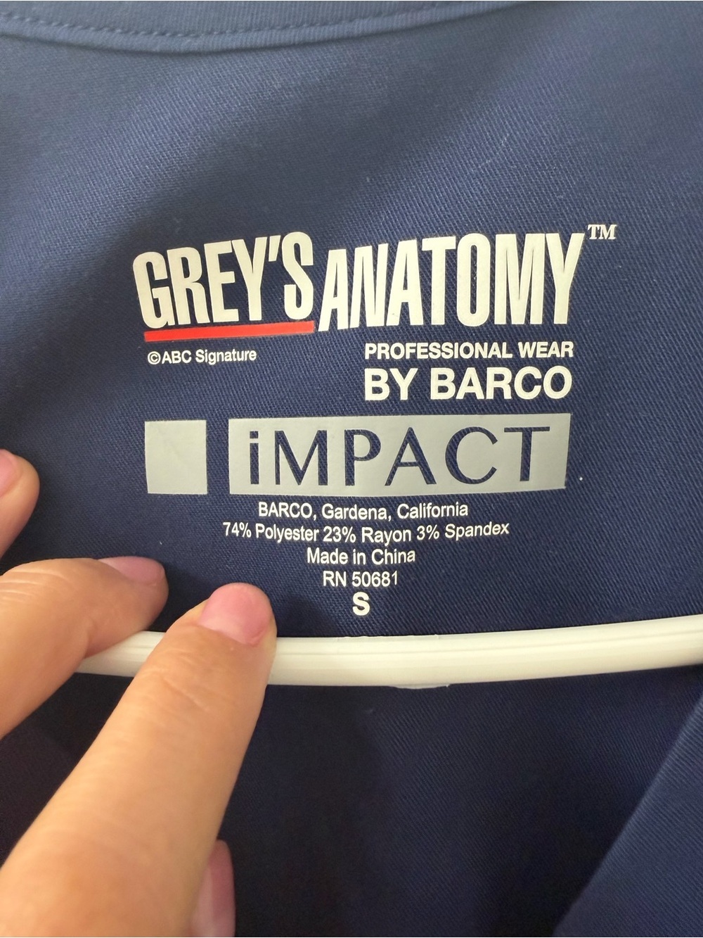 Grey's Anatomy Impact Women's Elevate Scrub Top Indigo S - Picture 7 of 8